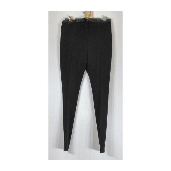 Alexander Wang Leather-Accented Skinny Pants. Black, Women's Size 4 - Picture 1 of 2